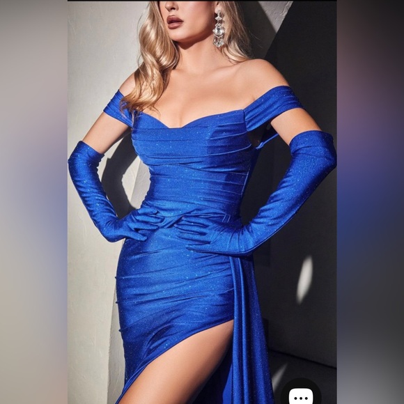 Sparkly blue Prom dress - Picture 4 of 5